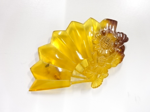 アンティーク　本鼈甲　透かし　帯留め